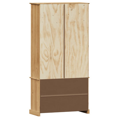 vidaXL Vitrine VIGO 85x35x170 cm Massivholz Kiefer