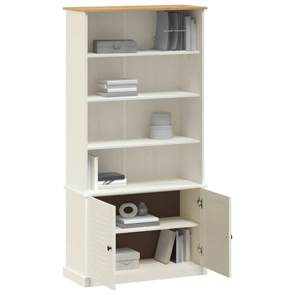 vidaXL Bücherregal VIGO Weiß 85x35x170 cm Massivholz Kiefer