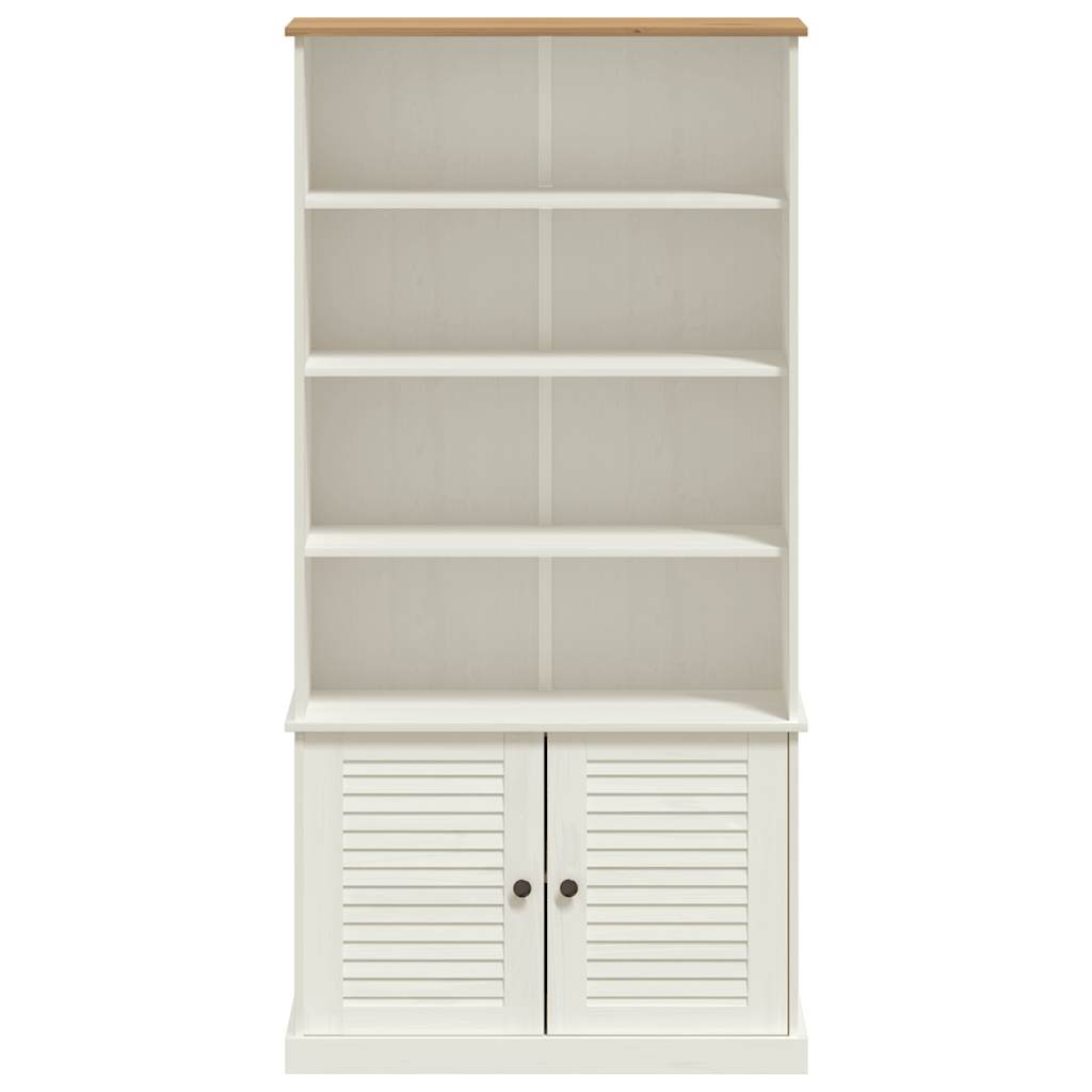 vidaXL Bücherregal VIGO Weiß 85x35x170 cm Massivholz Kiefer