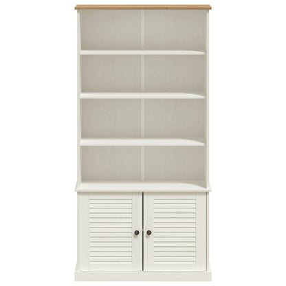 vidaXL Bücherregal VIGO Weiß 85x35x170 cm Massivholz Kiefer