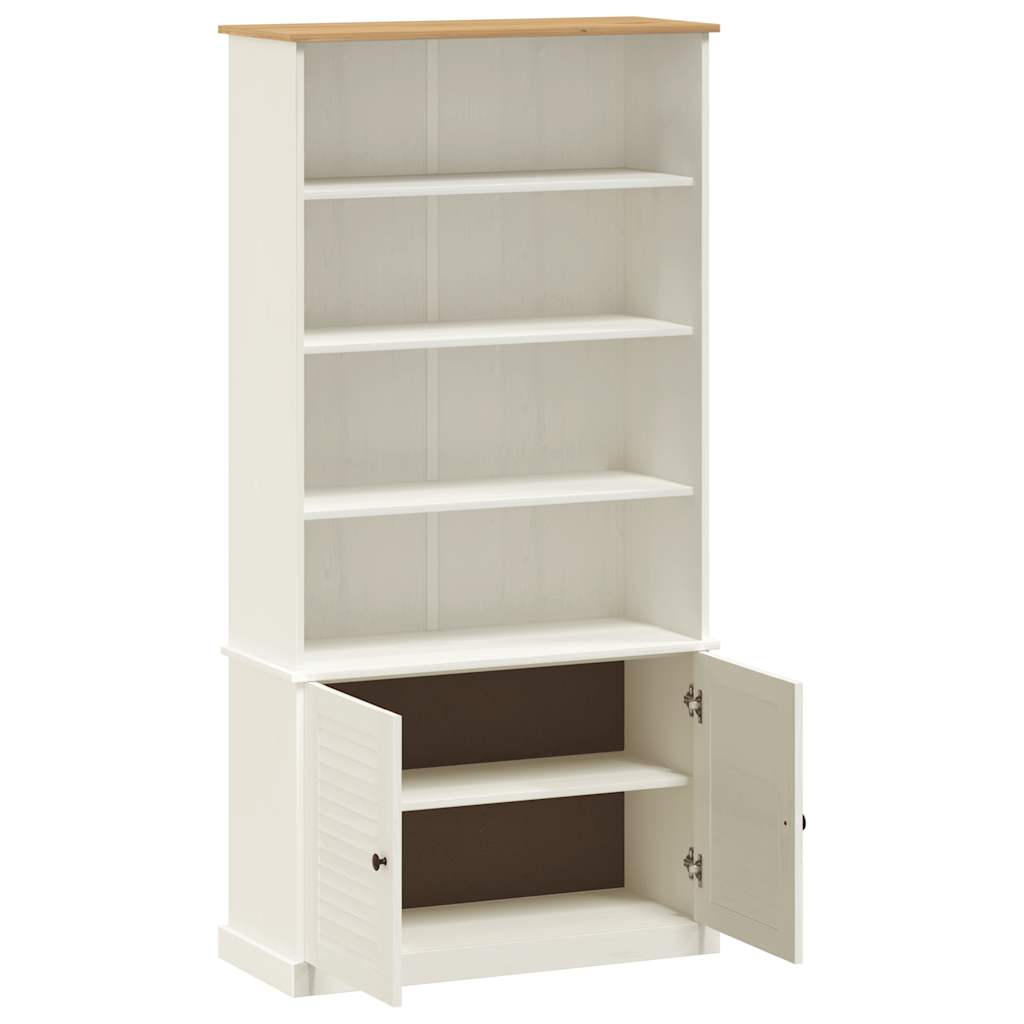 vidaXL Bücherregal VIGO Weiß 85x35x170 cm Massivholz Kiefer