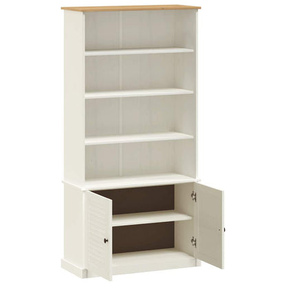 vidaXL Bücherregal VIGO Weiß 85x35x170 cm Massivholz Kiefer