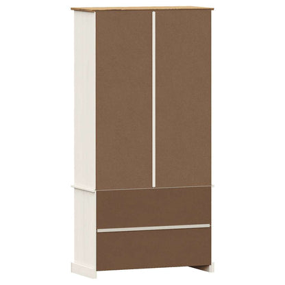 vidaXL Bücherregal VIGO Weiß 85x35x170 cm Massivholz Kiefer