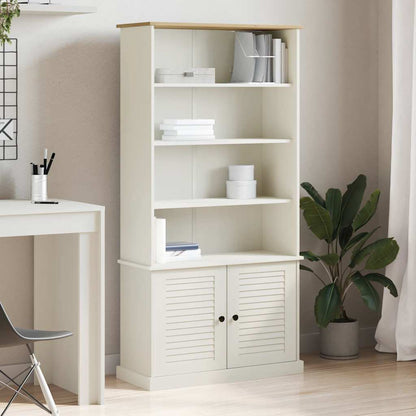 vidaXL Bücherregal VIGO Weiß 85x35x170 cm Massivholz Kiefer