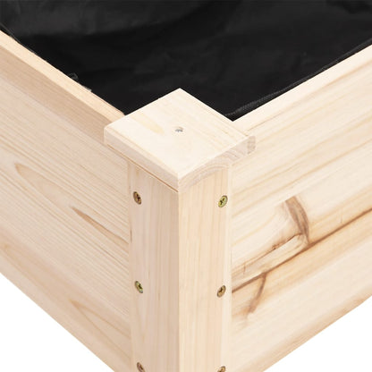 vidaXL Pflanzkübel mit Einsatz und Rollen 118x59x80cm Massivholz Tanne