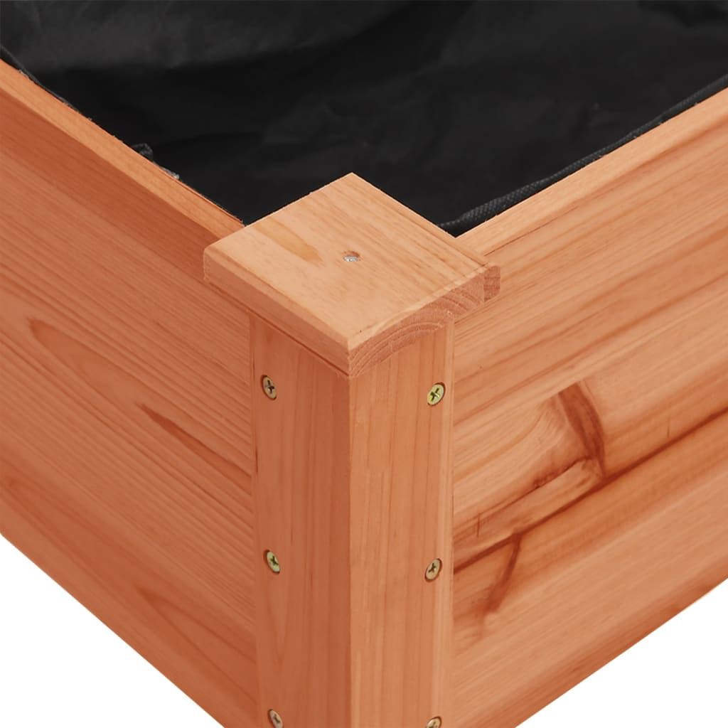 vidaXL Pflanzkübel mit Einsatz und Rollen Braun 118x59x80cm Tannenholz