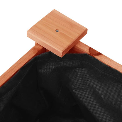 vidaXL Pflanzkübel mit Einsatz und Rollen Braun 118x59x80cm Tannenholz