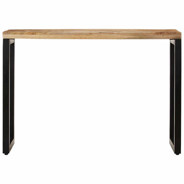 vidaXL Table console 110x35x76 cm Bois de manguier brut massif