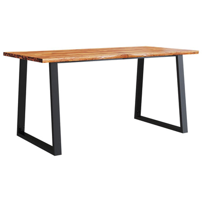 vidaXL Ensemble de salle à manger 3 pcs avec bord live edge Bois d'acacia massif