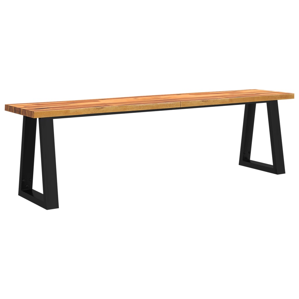vidaXL Ensemble de salle à manger 3 pcs avec bord live edge Bois d'acacia massif
