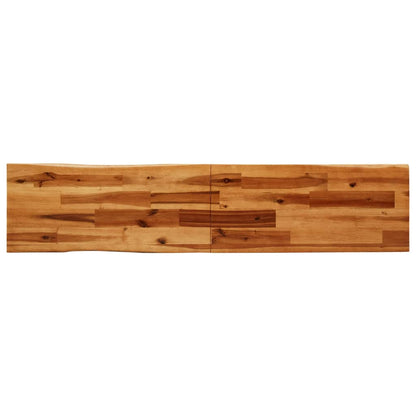 vidaXL Ensemble de salle à manger 3 pcs avec bord live edge Bois d'acacia massif