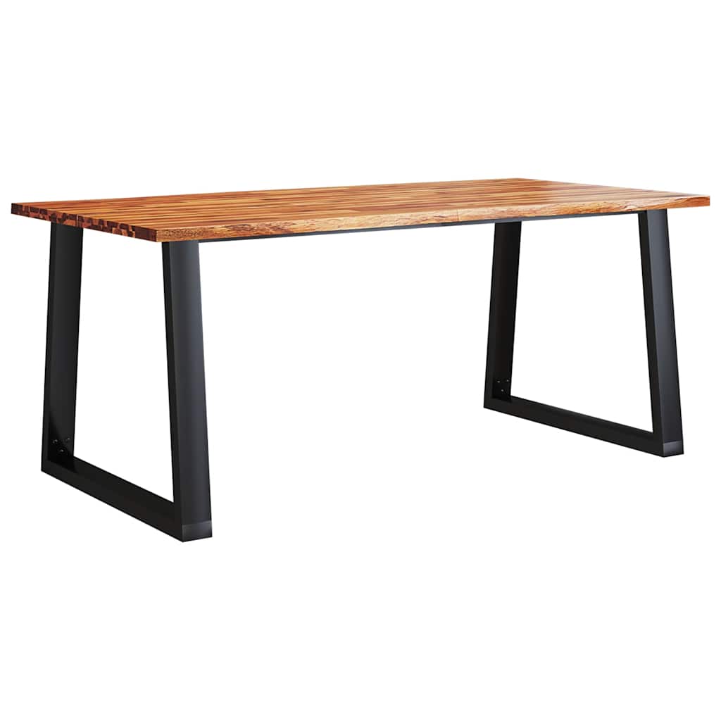 vidaXL Ensemble de salle à manger 3 pcs avec bord live en bois d'acacia massif