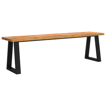 vidaXL Ensemble de salle à manger 3 pcs avec bord live en bois d'acacia massif