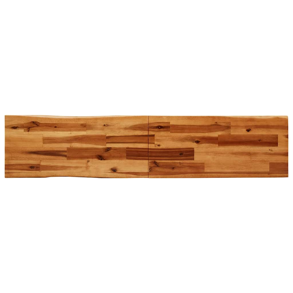 vidaXL Ensemble de salle à manger 3 pcs avec bord live en bois d'acacia massif