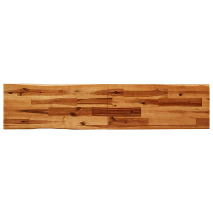vidaXL Ensemble de salle à manger 3 pcs avec bord live en bois d'acacia massif