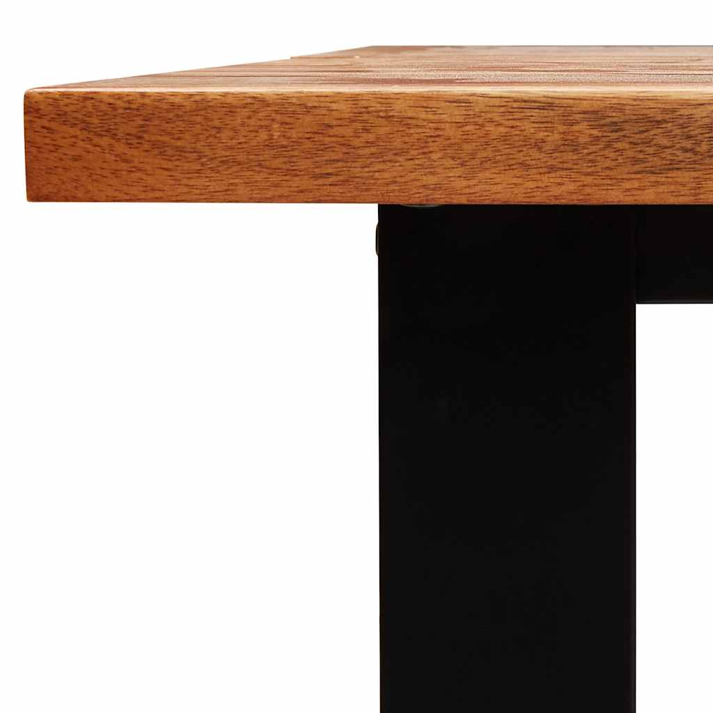 vidaXL Ensemble de salle à manger 3 pcs avec bord live en bois d'acacia massif