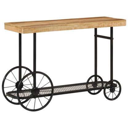 vidaXL Console 112x36x76 cm Bois de manguier massif et fer