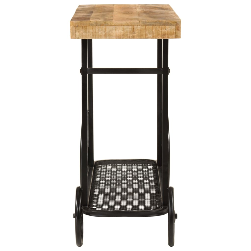 vidaXL Console 112x36x76 cm Bois de manguier massif et fer