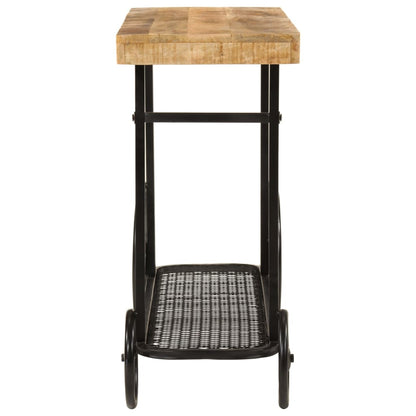vidaXL Console 112x36x76 cm Bois de manguier massif et fer