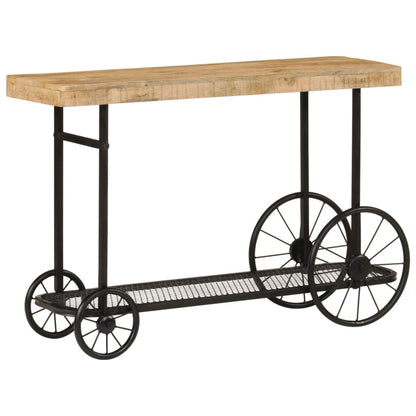 vidaXL Console 112x36x76 cm Bois de manguier massif et fer