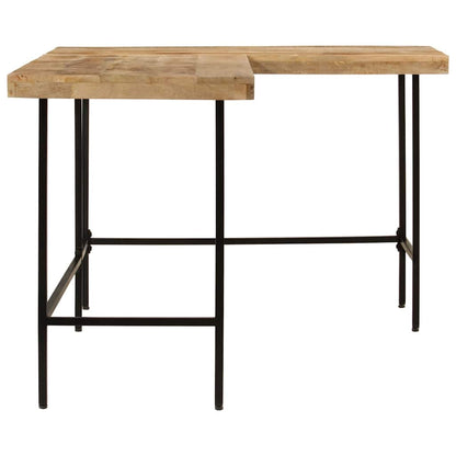 vidaXL Schreibtisch 165x110x77 cm Massivholz Mango und Eisen