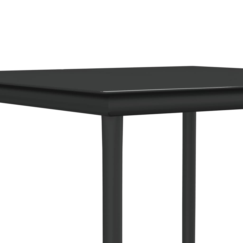 vidaXL 5-tlg. Garten-Essgruppe mit Kissen Poly Rattan und Stahl