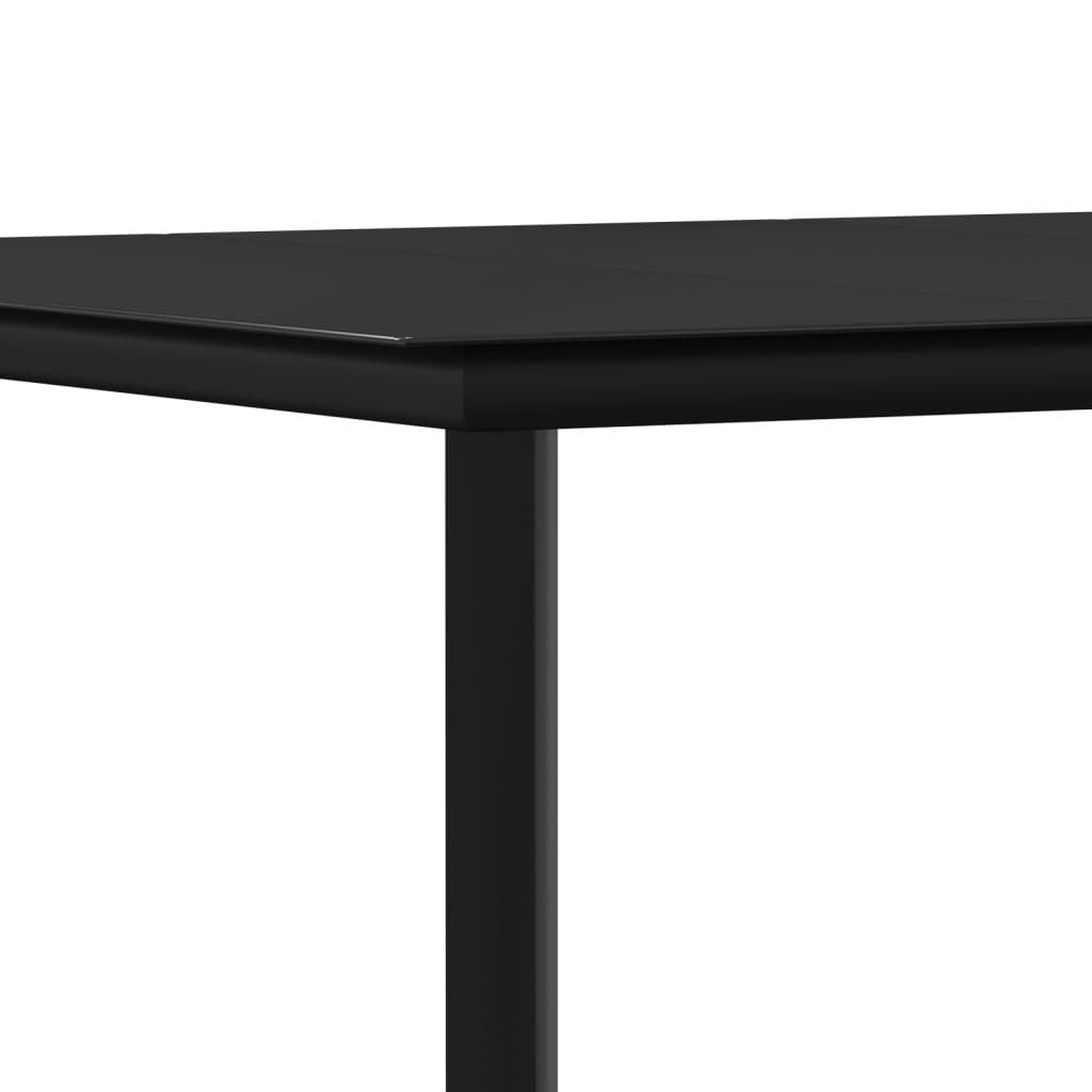 vidaXL 7-tlg. Garten-Essgruppe Poly Rattan und Stahl