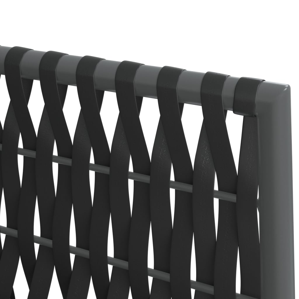 vidaXL 5-tlg. Garten-Essgruppe mit Kissen Poly Rattan und Stahl