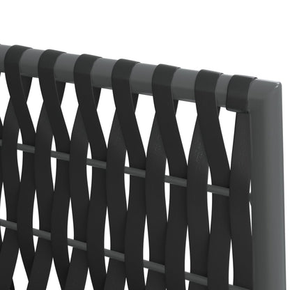 vidaXL 5-tlg. Garten-Essgruppe mit Kissen Poly Rattan und Stahl