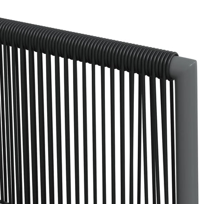vidaXL Chaises de jardin avec coussins 4 pcs Noir 54x60,5x83,5 cm