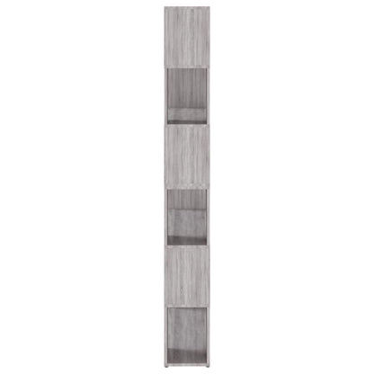 vidaXL Bücherregal/Raumteiler Grau Sonoma 100x24x188 cm