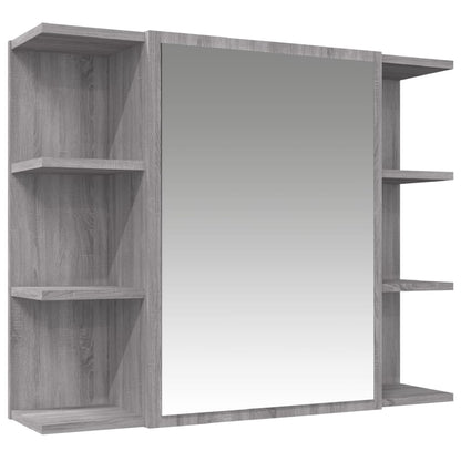vidaXL Ensemble de meubles de salle de bain 3 pcs Gris Aggloméré Sonoma