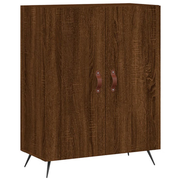 vidaXL Bahut aspect chêne marron 69,5x34x90 cm Bois d'ingénierie