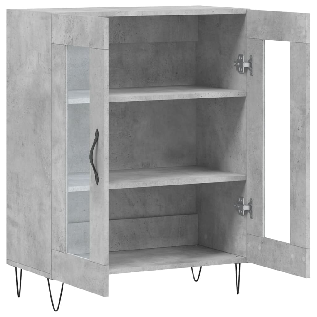 Sideboard Betongrau 69,5x34x90 cm Holzwerkstoff
