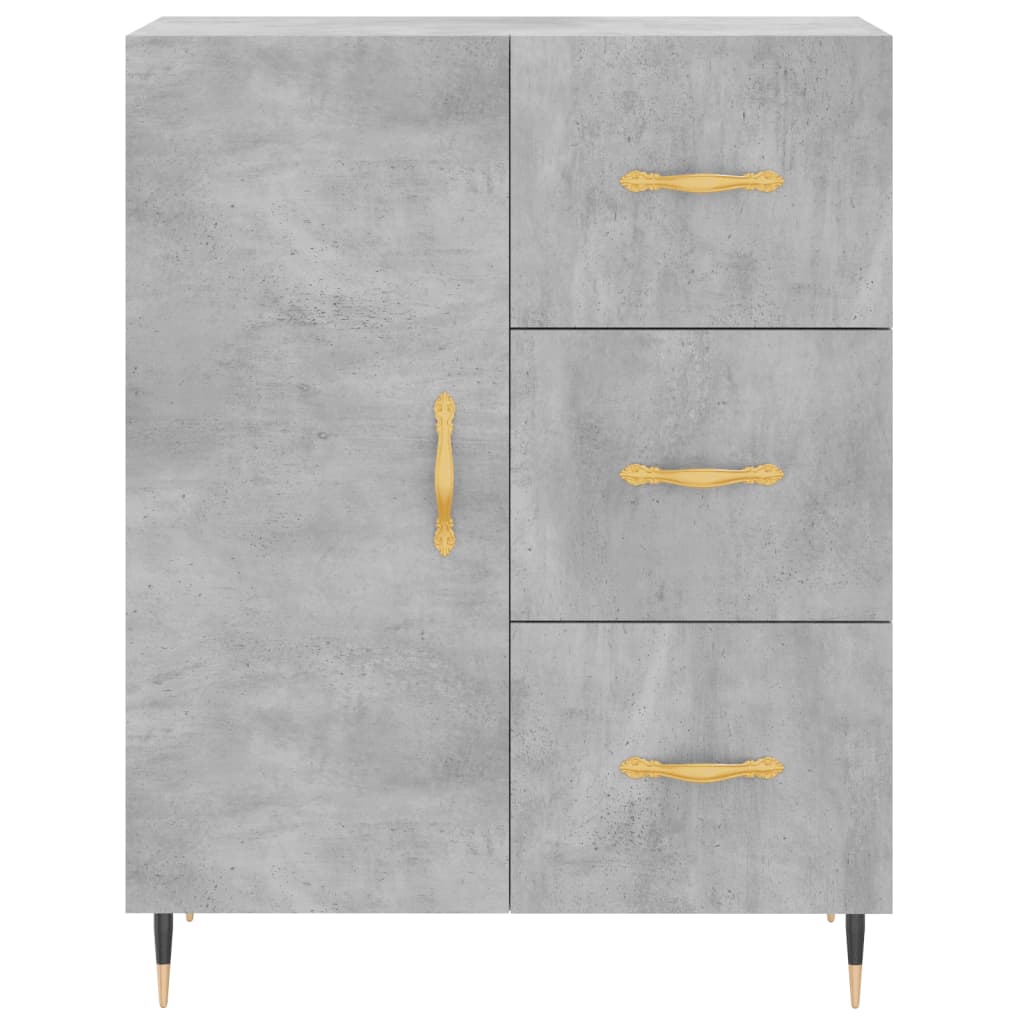 Sideboard Betongrau 69,5x34x90 cm Holzwerkstoff