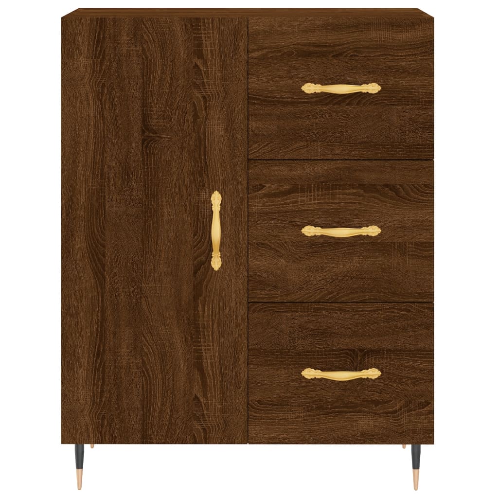 vidaXL Sideboard Braun Eichen-Optik 69,5x34x90 cm Holzwerkstoff