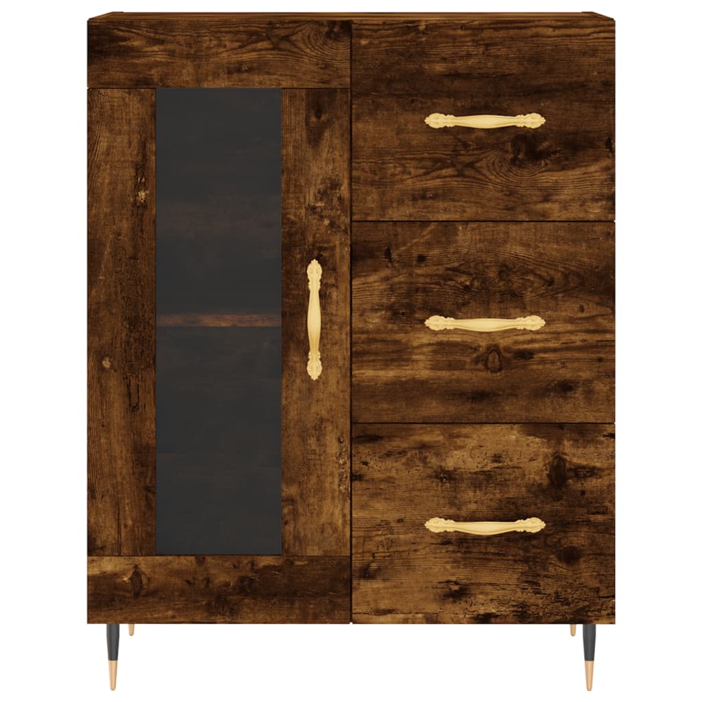 vidaXL Sideboard Räuchereiche 69,5x34x90 cm Holzwerkstoff