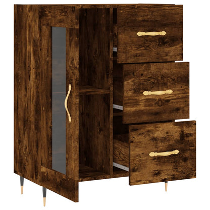 vidaXL Sideboard Räuchereiche 69,5x34x90 cm Holzwerkstoff