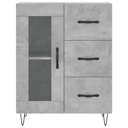 Sideboard Betongrau 69,5x34x90 cm Holzwerkstoff