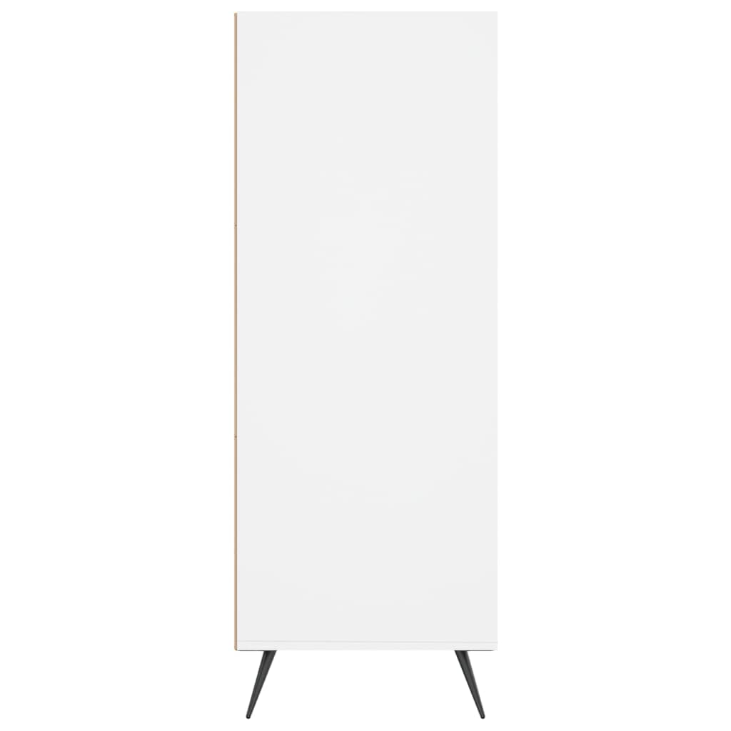 vidaXL Bücherregal Weiß 69,5x32,5x90 cm Holzwerkstoff