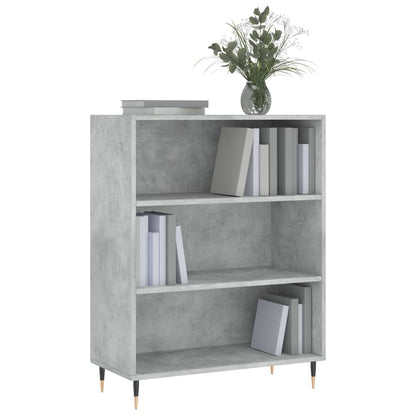 vidaXL Bücherregal Betongrau 69,5x32,5x90 cm Holzwerkstoff