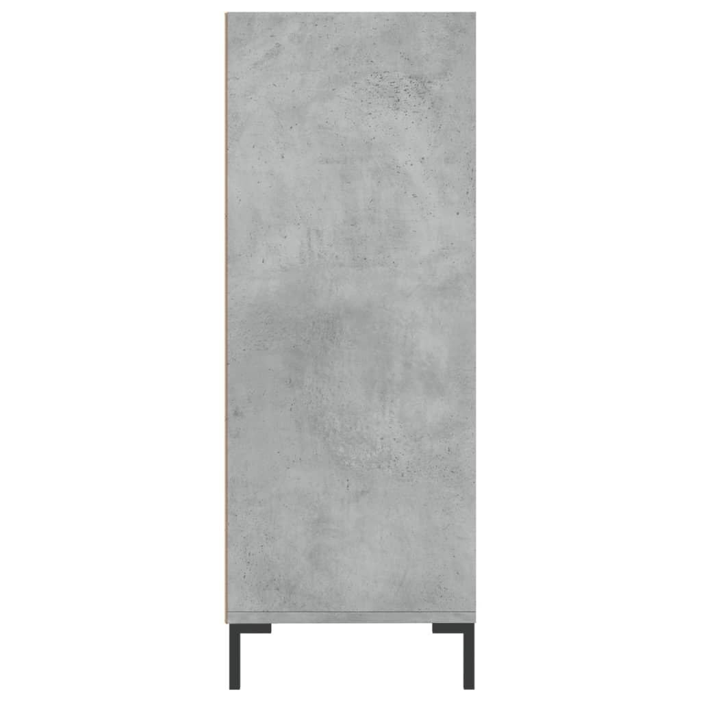 vidaXL Bücherregal Betongrau 69,5x32,5x90 cm Holzwerkstoff