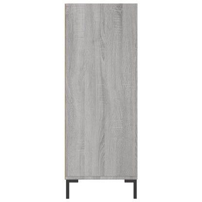 vidaXL Bücherregal Grau Sonoma 69,5x32,5x90 cm Holzwerkstoff