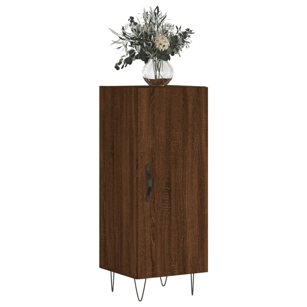 Sideboard Braun Eichen-Optik 34,5x34x90 cm Holzwerkstoff