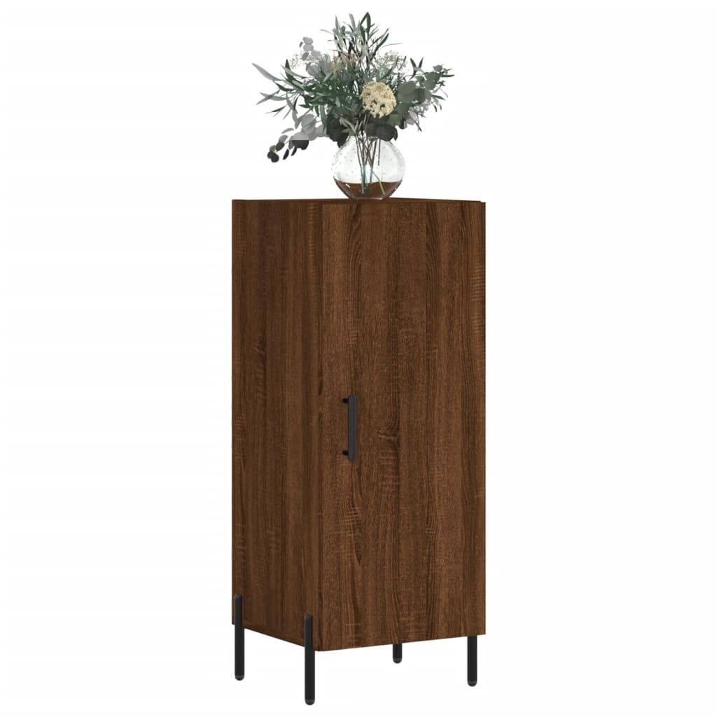 Sideboard Braun Eichen-Optik 34,5x34x90 cm Holzwerkstoff