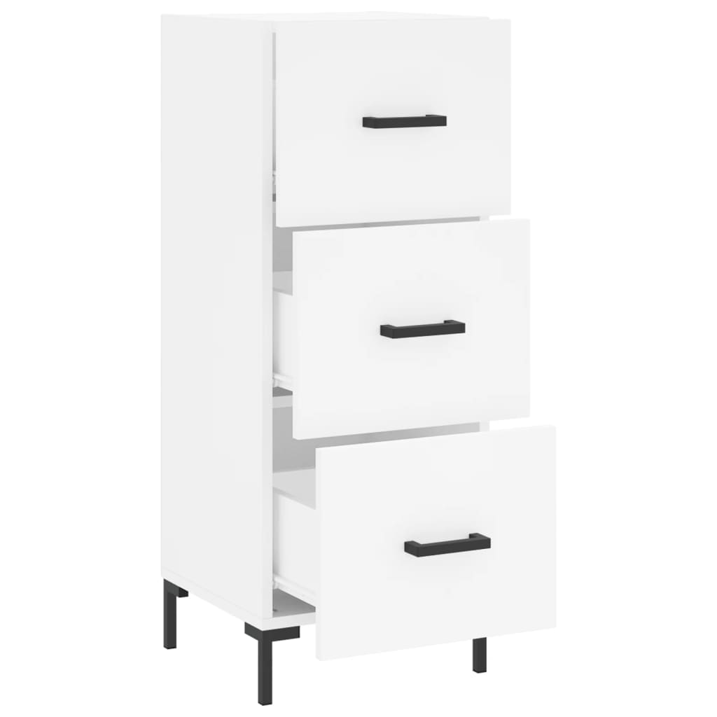 Sideboard Weiß 34,5x34x90 cm Holzwerkstoff