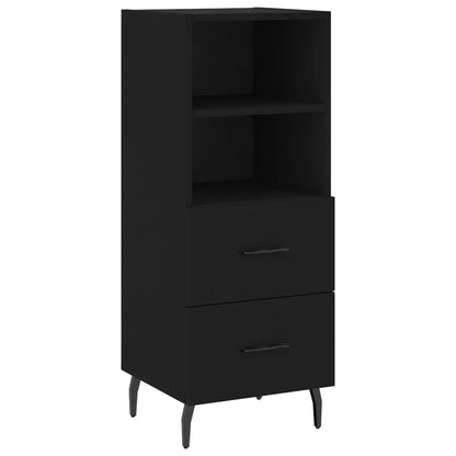 vidaXL Sideboard Schwarz 34,5x34x90 cm Holzwerkstoff
