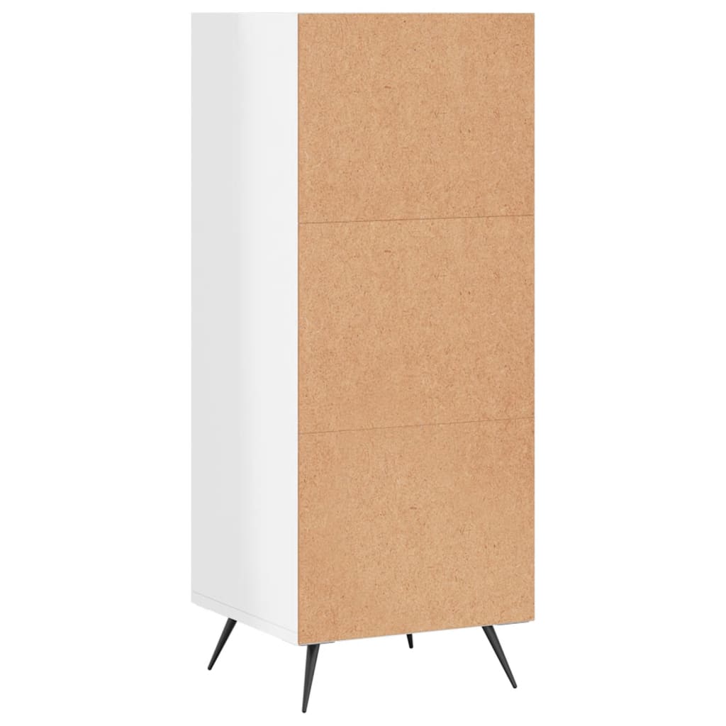 vidaXL Regalschrank Hochglanz-Weiß 34,5x32,5x90 cm Holzwerkstoff