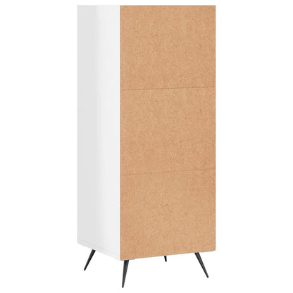 vidaXL Regalschrank Hochglanz-Weiß 34,5x32,5x90 cm Holzwerkstoff