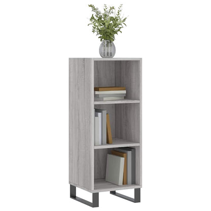 Sideboard Grau Sonoma 34,5x32,5x90 cm Holzwerkstoff